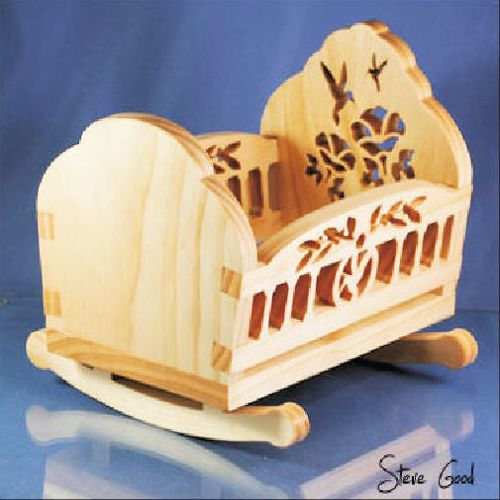 طرح برش لیزری تخت عروسک - laser cutting doll bed ve - برای دستگاه CNC چوب و لیزر (سی ان سی)