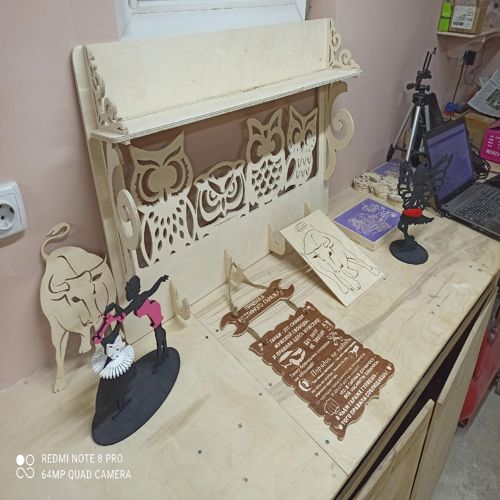 طرح برش لیزری طرح جغد نگهبان خانه طرح - laser cutting owl house keeper layout ve - برای دستگاه CNC چوب و لیزر (سی ان سی)