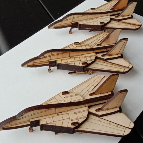 طرح اسباب‌بازی برش لیزری اف تامکت پاندا جنگنده سه بعدی قالب هواپیما - laser cut toy f 14 tomcat panda fighter 3d aircraft template ve - برای دستگاه CNC چوب و لیزر (سی ان سی)