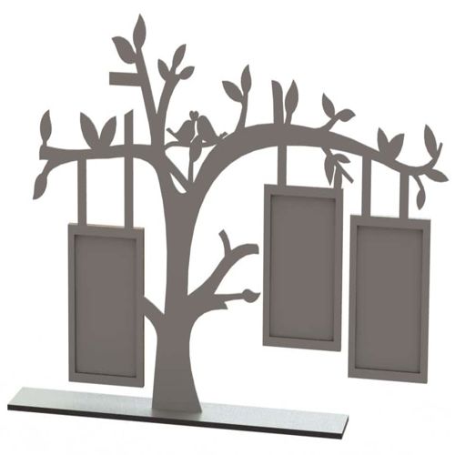 طرح قاب عکس درختی برش لیزری طرح قاب عکس درخت خانوادگی دیواری - laser cut tree photo frame design family tree photo frame wall - برای دستگاه CNC چوب و لیزر (سی ان سی)