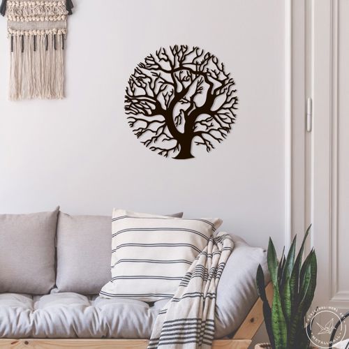 طرح هنر دیوار برش درخت با برش لیزری درخت زندگی گیاه - laser cut tree wall art tree of life ve - برای دستگاه CNC چوب و لیزر (سی ان سی)