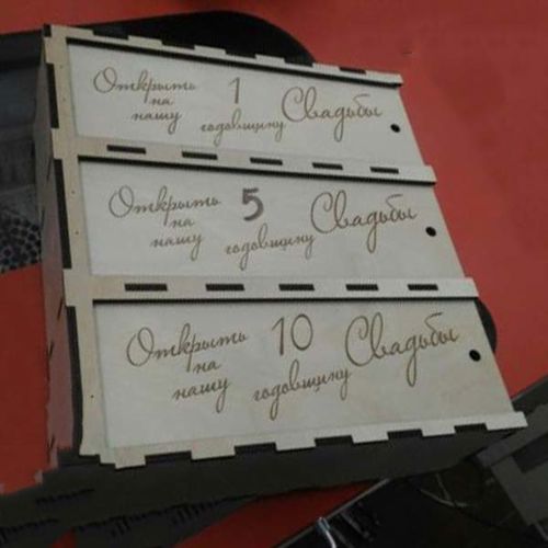 طرح جعبه سه‌تایی برش لیزری جعبه کادویی بطری درب کشویی پوشش - laser cut triple storage box 3 bottle gift box slide lid ve - برای دستگاه CNC چوب و لیزر (سی ان سی)