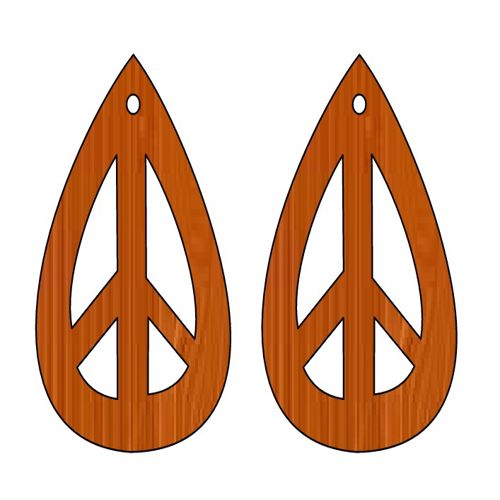 طرح گوشواره‌های ناتمام برش لیزری چوبی صنایع دستی - laser cut unfinished earrings wood craft ve - برای دستگاه CNC چوب و لیزر (سی ان سی)