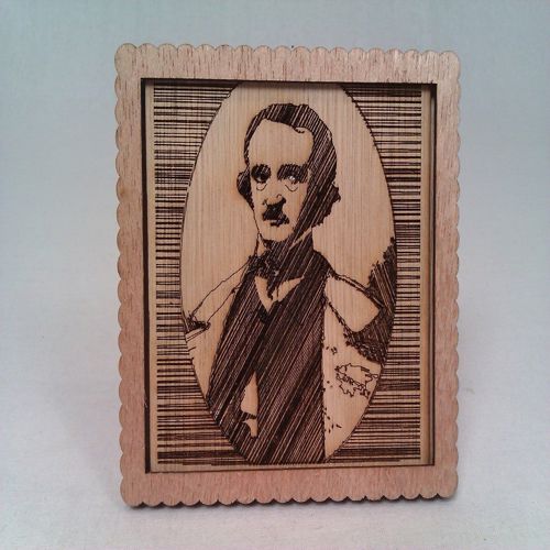 طرح قاب عکس تک شاخ برش لیزری میلی‌متری - laser cut unicorn picture frame 3mm - برای دستگاه CNC چوب و لیزر (سی ان سی)