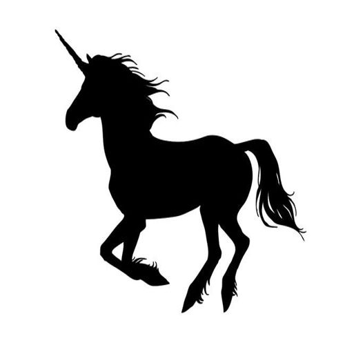طرح برچسب برش لیزری یونیکورن وینیل - laser cut unicorn vinyl decal sticker ve - برای دستگاه CNC چوب و لیزر (سی ان سی)