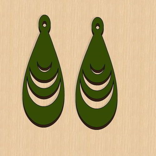 طرح گوشواره‌های برش لیزری ولنتاین هزینه - laser cut valentine day earrings ve - برای دستگاه CNC چوب و لیزر (سی ان سی)