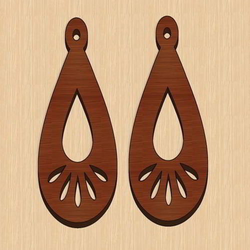 طرح گوشواره‌های روز ولنتاین با برش لیزری و جواهرات - laser cut valentine day earrings jewelry ve - برای دستگاه CNC چوب و لیزر (سی ان سی)