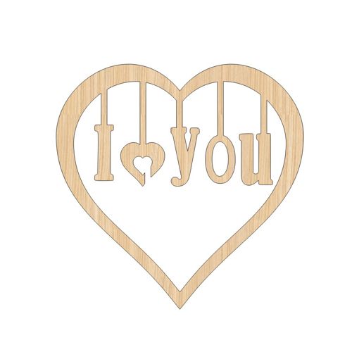 طرح برش لیزری روز ولنتاین شخصی دوستت دارم برچسب چوبی هدیه - laser cut valentine day personalised i love you wooden gift tag ve - برای دستگاه CNC چوب و لیزر (سی ان سی)