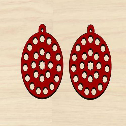 طرح گوشواره‌های ولنتاین برش لیزری - laser cut valentine earrings ve - برای دستگاه CNC چوب و لیزر (سی ان سی)