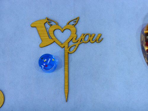 طرح قالب کیک ولنتاین برش لیزری طرح رویه کیک - laser cut valentines day cake topper template ve - برای دستگاه CNC چوب و لیزر (سی ان سی)
