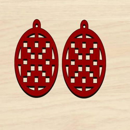 طرح گوشواره‌های روز ولنتاین با برش لیزری - laser cut valentines day earrings - برای دستگاه CNC چوب و لیزر (سی ان سی)