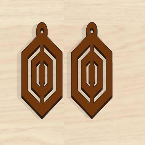طرح گوشواره‌های فانتزی روز ولنتاین با برش لیزری و - laser cut valentines day fancy earrings - برای دستگاه CNC چوب و لیزر (سی ان سی)