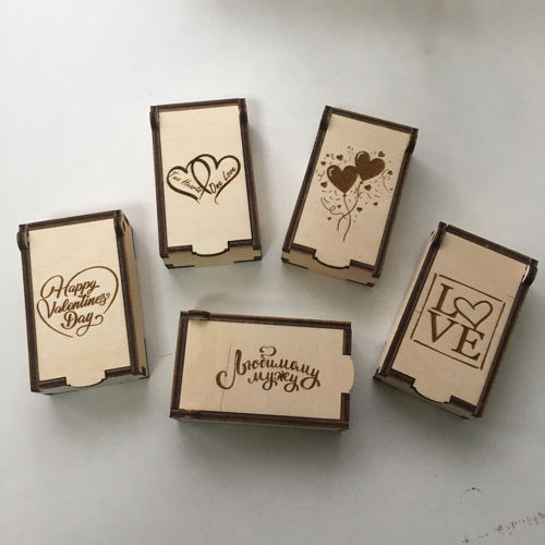 طرح جعبه‌های هدیه روز ولنتاین با برش لیزری میلی‌متری - laser cut valentines day gift boxes 3mm ve - برای دستگاه CNC چوب و لیزر (سی ان سی)