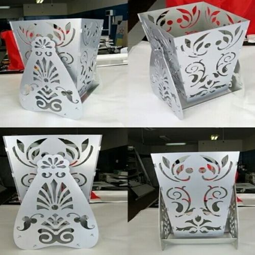 طرح دانلود گلدان گلدان جعبه گل برش لیزری - laser cut vase flower box download - برای دستگاه CNC چوب و لیزر (سی ان سی)