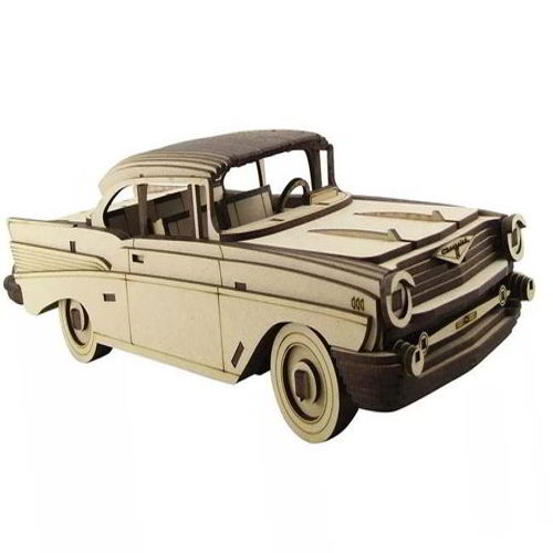 طرح مدل ماشین شورلت بل ایر برش لیزری قدیمی خودرو - laser cut vintage chevy bel air 1957 car model ve - برای دستگاه CNC چوب و لیزر (سی ان سی)