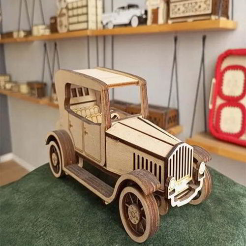 طرح کیت مدل ماشین اسباب‌بازی چوبی کلاسیک برش لیزری مدل ماشین اسباب‌بازی چوبی کلاسیک - laser cut vintage wooden classic car toy model kit ve - برای دستگاه CNC چوب و لیزر (سی ان سی)