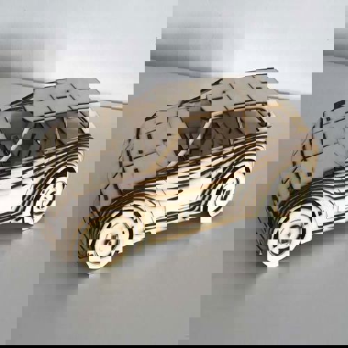 طرح ماکت ماشین اسباب‌بازی فولکس واگن گلف برش لیزری - laser cut volkswagen golf toy car model ve - برای دستگاه CNC چوب و لیزر (سی ان سی)