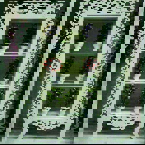 طرح قفسه کمد برش لیزری برای گل گل - laser cut wardrobe shelf for flowers ve - برای دستگاه CNC چوب و لیزر (سی ان سی)