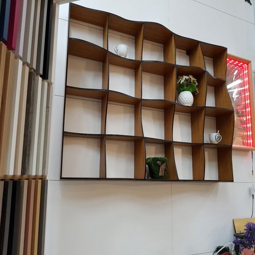 طرح قفسه‌های موج برش لیزری - laser cut wave shelves ve - برای دستگاه CNC چوب و لیزر (سی ان سی)