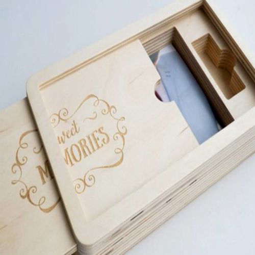 طرح برش لیزری عروسی USB ارائه جعبه - laser cut wedding usb presentation box ve - برای دستگاه CNC چوب و لیزر (سی ان سی)