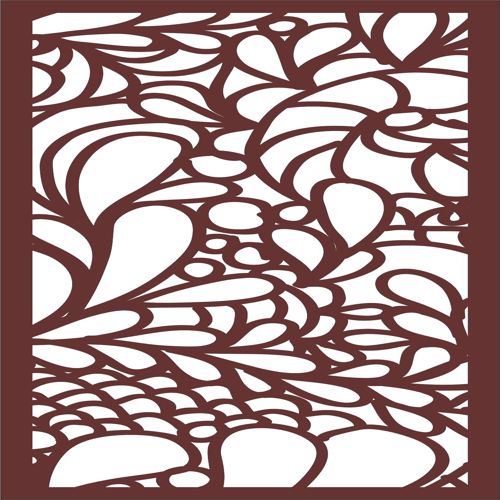 طرح پنجره برش لیزری گل جلی الگوی الگوی - laser cut window seamless floral jali pattern - برای دستگاه CNC چوب و لیزر (سی ان سی)