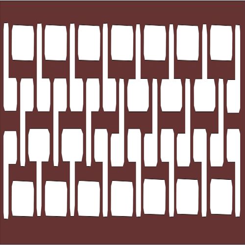 طرح پنجره برش لیزری درز جلی پنل - laser cut window seamless jali panel - برای دستگاه CNC چوب و لیزر (سی ان سی)