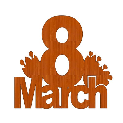 طرح وکتور 8 مارچ laser-cut-women-day-8-march-wooden-wall-art-cutout-international-womens-day-ve