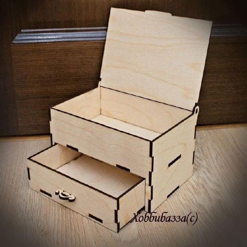 طرح جعبه جواهرات زنانه برش لیزری - laser cut women jewelry box - برای دستگاه CNC چوب و لیزر (سی ان سی)
