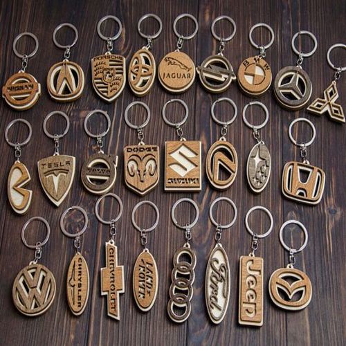 طرح جاکلیدی ماشین چوبی برش لیزری - laser cut wood car keychains ve - برای دستگاه CNC چوب و لیزر (سی ان سی)