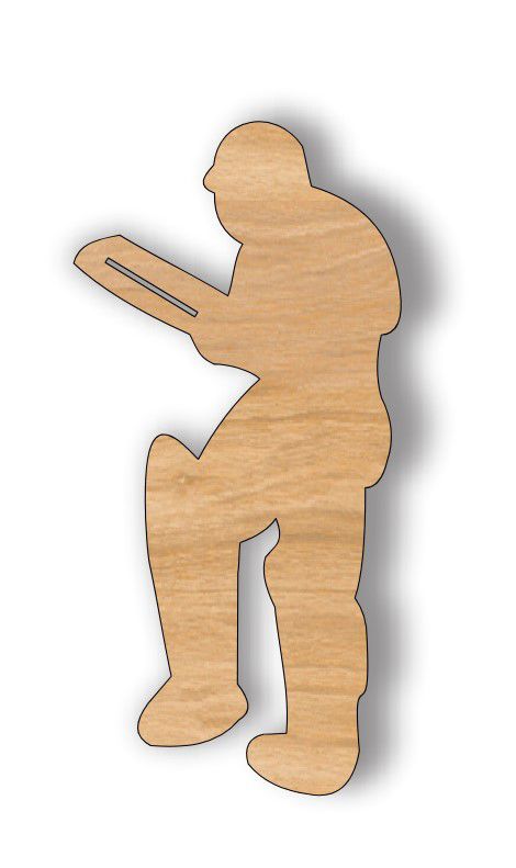 طرح برش لیزری چوب کریکت، چوب بیسبال، برش - laser cut wood cricket batsman cutout ve - برای دستگاه CNC چوب و لیزر (سی ان سی)