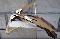 طرح برش لیزری چوب تیر و کمان - laser cut wood crossbow ve - برای دستگاه CNC چوب و لیزر (سی ان سی)