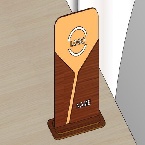 طرح قالب برش لیزری چوبی زیبا تقدیر جایزه ترفیع لیزر - laser cut wood elegant appreciation award trophy template - برای دستگاه CNC چوب و لیزر (سی ان سی)