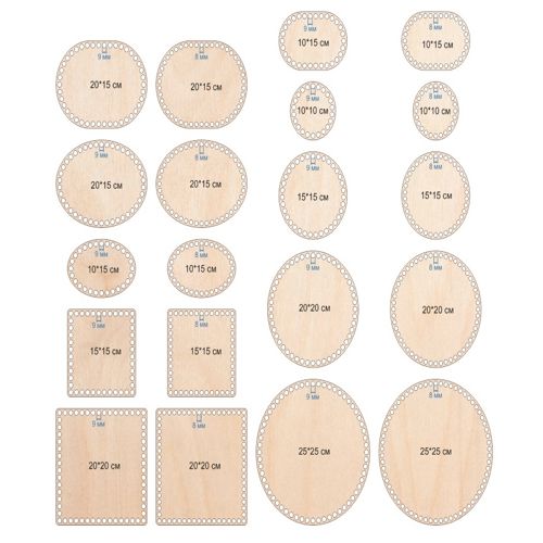 طرح پایه‌های سبد چوبی برش لیزری - laser cut wooden basket bases ve - برای دستگاه CNC چوب و لیزر (سی ان سی)