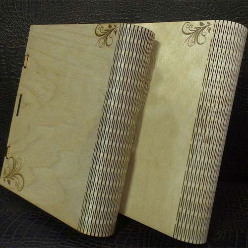 طرح قالب برش لیزری جعبه کتاب چوبی جعبه هدیه جلد کتاب - laser cut wooden book box gift box book cover template ve - برای دستگاه CNC چوب و لیزر (سی ان سی)