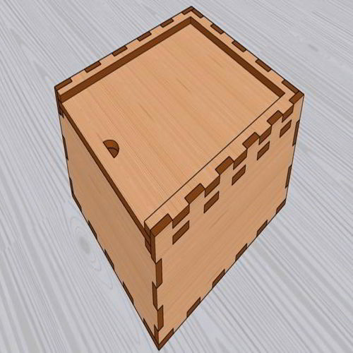 طرح جعبه چوبی برش لیزری با درب، تزئینات، جعبه جواهرات، قاب - laser cut wooden box with lid ornaments storage jewelry box - برای دستگاه CNC چوب و لیزر (سی ان سی)