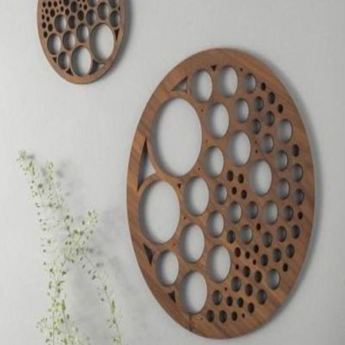 طرح حباب های چوبی برش لیزری پوشش - laser cut wooden bubbles pattern coasters ve - برای دستگاه CNC چوب و لیزر (سی ان سی)