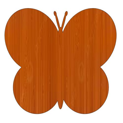 طرح برش لیزری چوبی پروانه‌ای شکل ناتمام برش - laser cut wooden butterfly shaped unfinished cutout ve - برای دستگاه CNC چوب و لیزر (سی ان سی)
