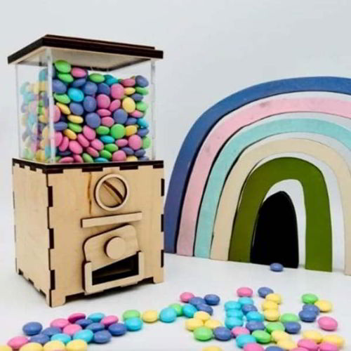طرح جعبه شیرینی چوبی برش لیزری جعبه اکریلیک - laser cut wooden candy box acrylic box ve - برای دستگاه CNC چوب و لیزر (سی ان سی)