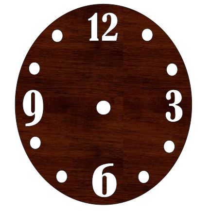 طرح laser-cut-wooden-clock-model-ve