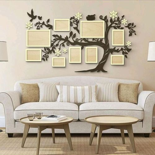 طرح قاب عکس خانوادگی چوبی برش لیزری - laser cut wooden family photo frames ve - برای دستگاه CNC چوب و لیزر (سی ان سی)
