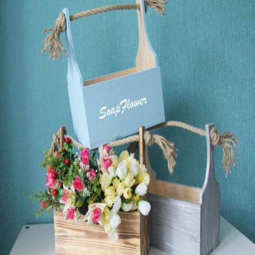 طرح جعبه گل چوبی برش لیزری سبد برای گل - laser cut wooden flower boxes basket for flowers ve - برای دستگاه CNC چوب و لیزر (سی ان سی)