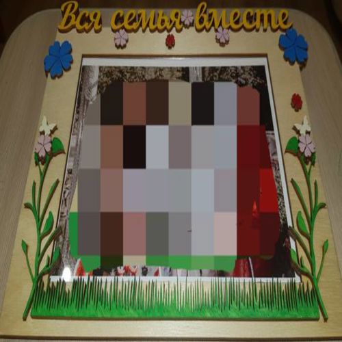 طرح قاب عکس گل‌های چوبی برش لیزری - laser cut wooden flowers photo frame ve - برای دستگاه CNC چوب و لیزر (سی ان سی)