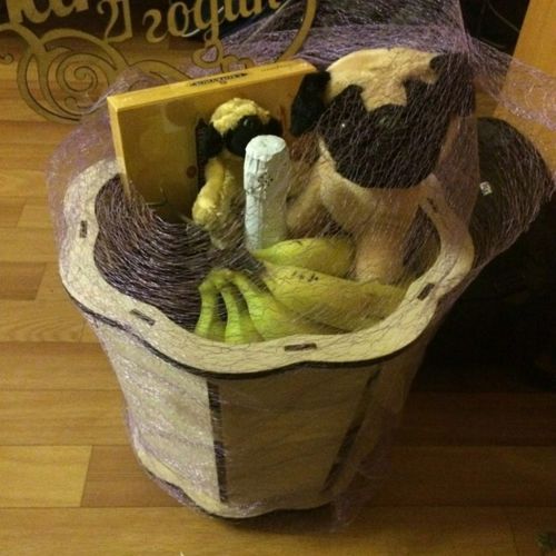 طرح سبد هدیه چوبی برش لیزری - laser cut wooden gift basket - برای دستگاه CNC چوب و لیزر (سی ان سی)