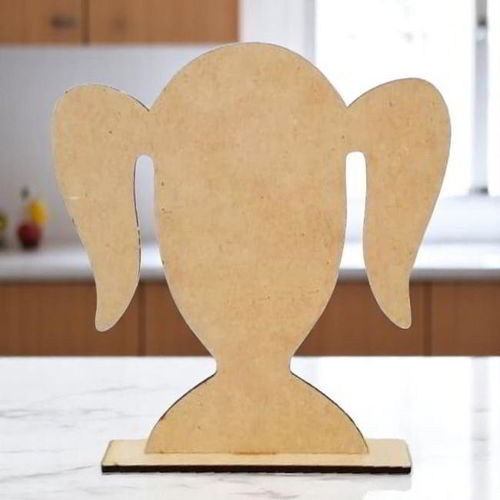 طرح پایه هد چوبی برش لیزری ویترین پاپیون مو ویژه - laser cut wooden head stands showcase hair bows ve - برای دستگاه CNC چوب و لیزر (سی ان سی)
