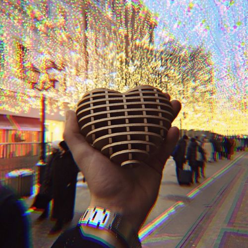 طرح برش لیزری قلب چوبی دکور - laser cut wooden heart decor ve - برای دستگاه CNC چوب و لیزر (سی ان سی)