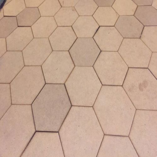 طرح برش لیزری چوبی لانه زنبوری کف پوشش - laser cut wooden honeycomb floor ve - برای دستگاه CNC چوب و لیزر (سی ان سی)