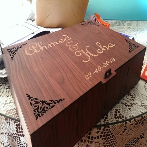 طرح جعبه جواهرات چوبی برش لیزری - laser cut wooden jewelry box ve - برای دستگاه CNC چوب و لیزر (سی ان سی)