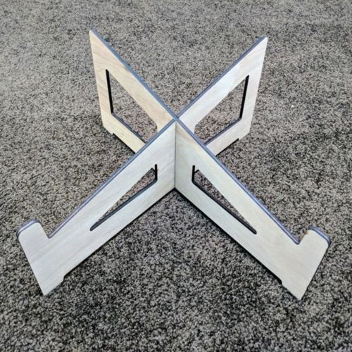 طرح پایه لپ‌تاپ چوبی برش لیزری وسیله - laser cut wooden laptop stand ve - برای دستگاه CNC چوب و لیزر (سی ان سی)