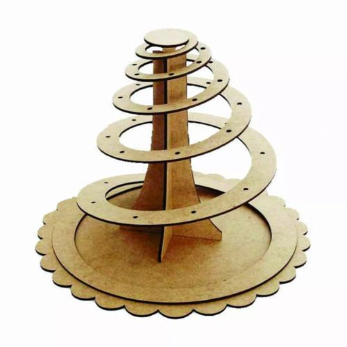 طرح برش لیزری چوبی آبنبات چوبی پایه - laser cut wooden lollipop stand - برای دستگاه CNC چوب و لیزر (سی ان سی)