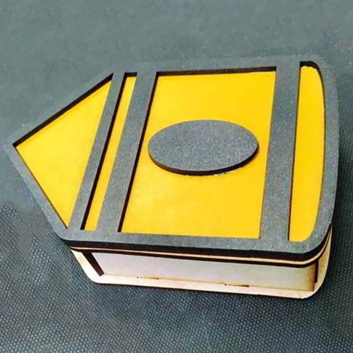 طرح جعبه مداد چوبی شکل برش لیزری جعبه هدیه جعبه نگهداری - laser cut wooden pencil shape box gift box storage box ve - برای دستگاه CNC چوب و لیزر (سی ان سی)